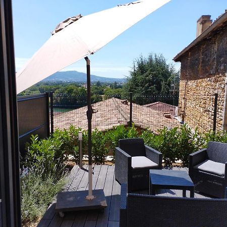 Apartamento Trévoux: loft ravissant avec terrasse Exterior foto