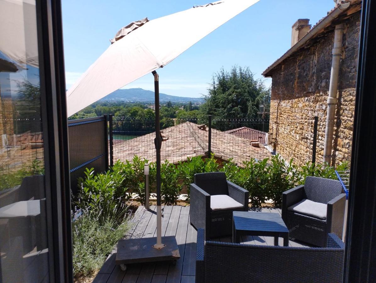 Apartamento Trévoux: loft ravissant avec terrasse Exterior foto